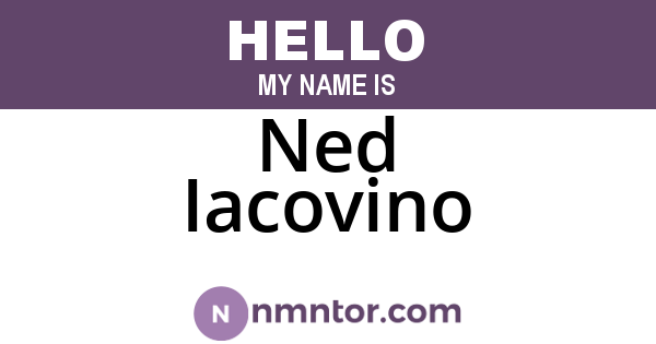 Ned Iacovino