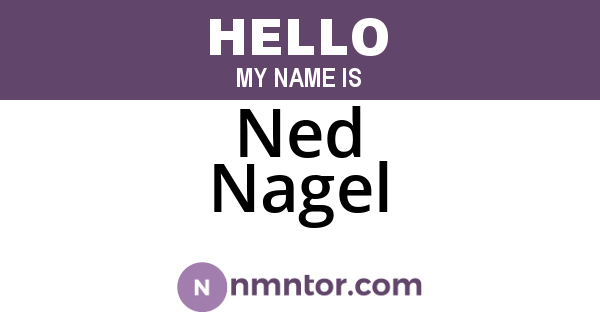 Ned Nagel