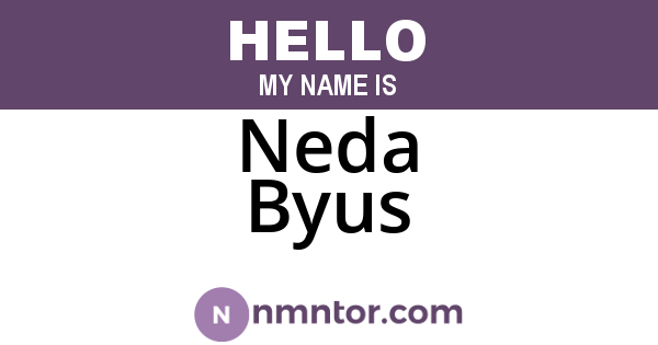 Neda Byus