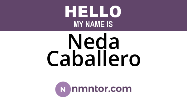 Neda Caballero