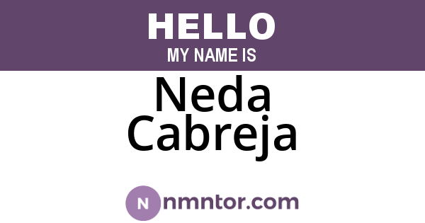 Neda Cabreja