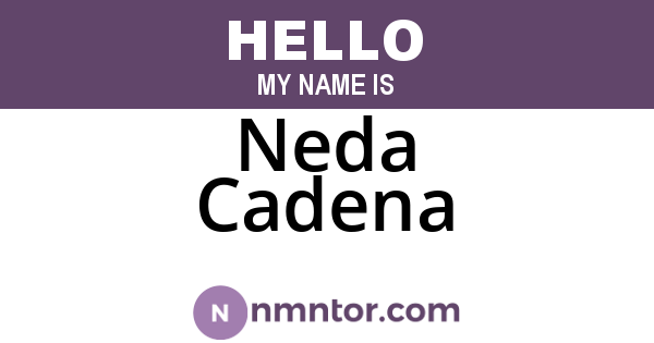 Neda Cadena