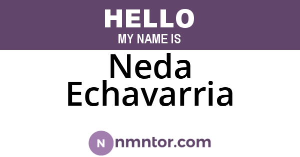 Neda Echavarria