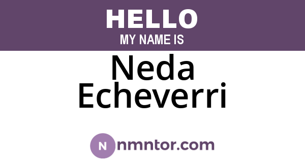 Neda Echeverri