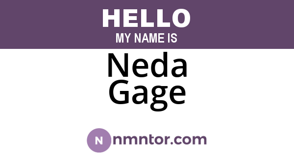 Neda Gage