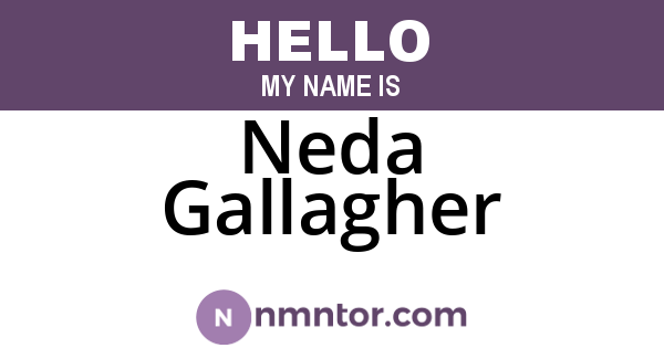 Neda Gallagher
