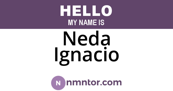 Neda Ignacio