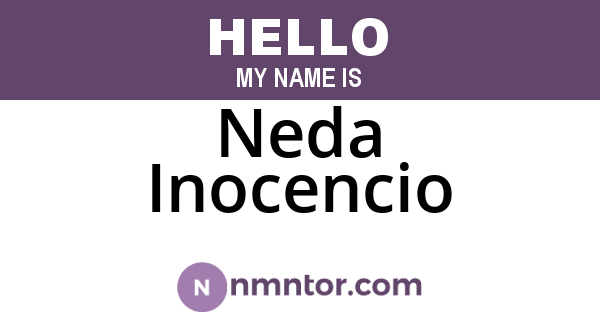 Neda Inocencio