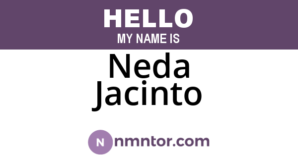 Neda Jacinto