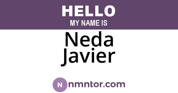 Neda Javier