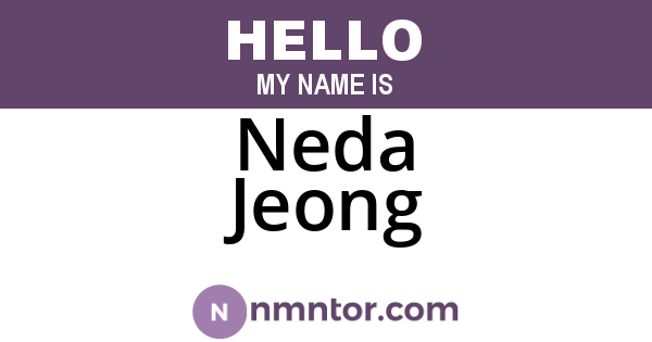 Neda Jeong