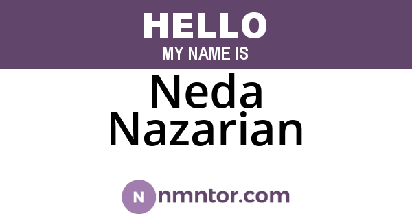Neda Nazarian