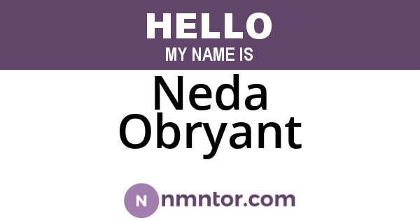 Neda Obryant