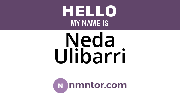 Neda Ulibarri
