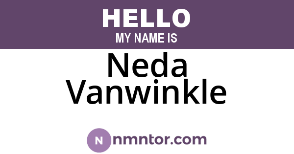 Neda Vanwinkle