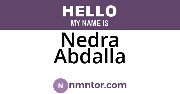 Nedra Abdalla