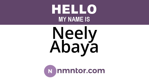 Neely Abaya