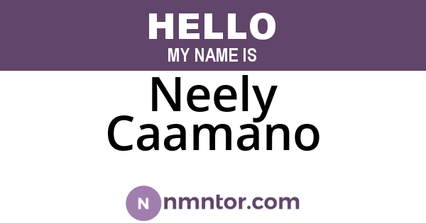 Neely Caamano