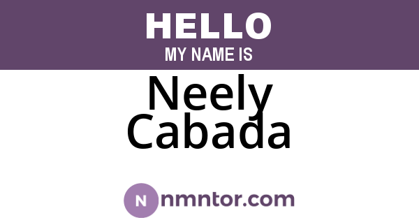 Neely Cabada