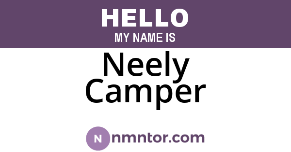 Neely Camper