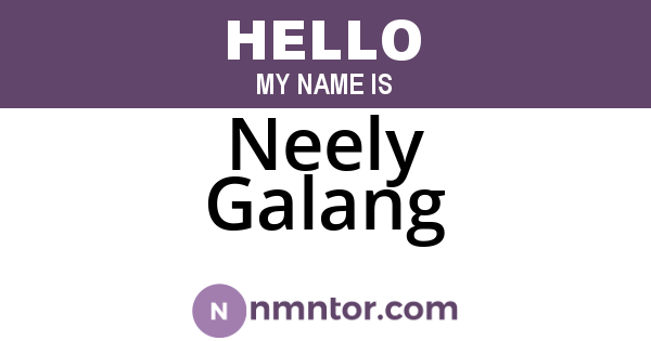 Neely Galang