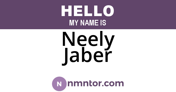 Neely Jaber