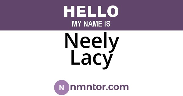 Neely Lacy