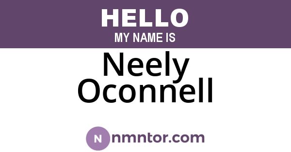 Neely Oconnell