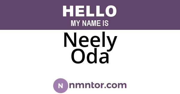Neely Oda