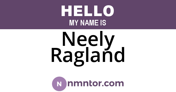 Neely Ragland