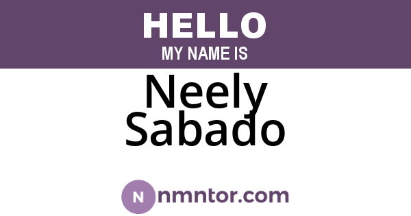 Neely Sabado