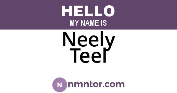 Neely Teel