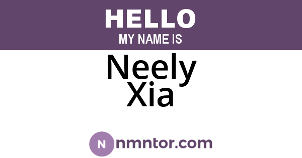 Neely Xia