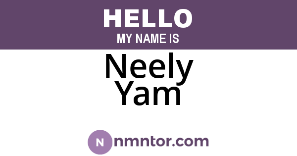 Neely Yam