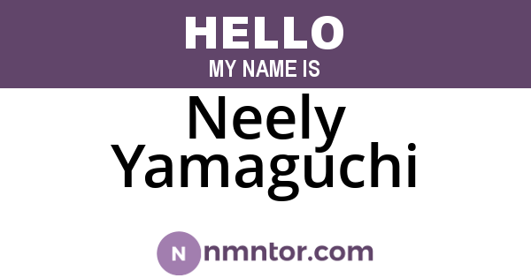 Neely Yamaguchi