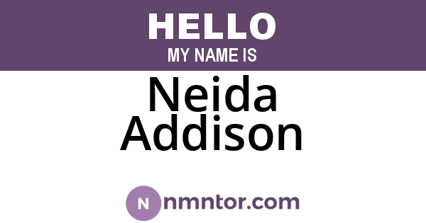 Neida Addison
