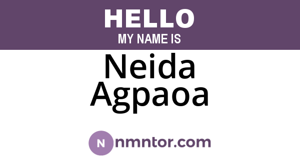 Neida Agpaoa