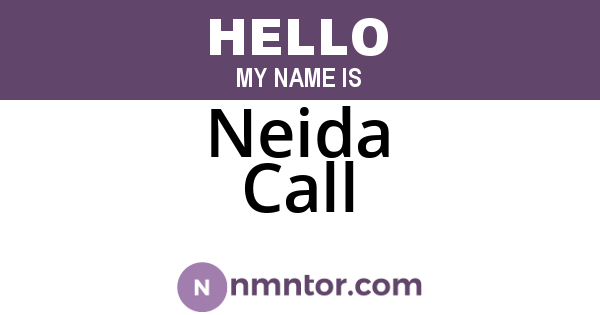Neida Call