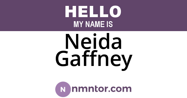 Neida Gaffney