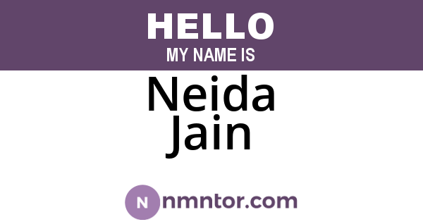 Neida Jain