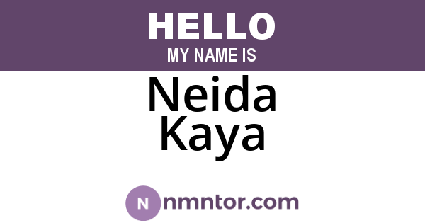 Neida Kaya