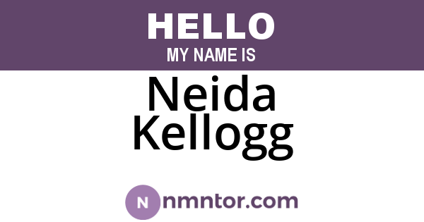 Neida Kellogg