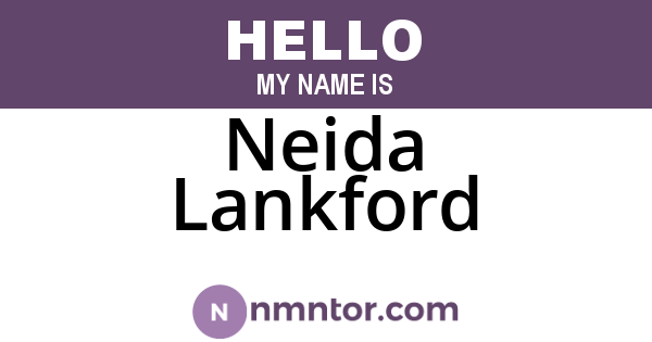 Neida Lankford
