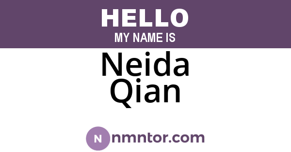 Neida Qian