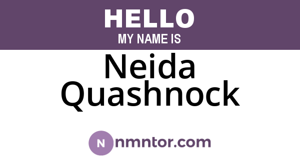 Neida Quashnock