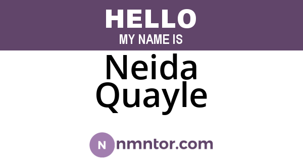 Neida Quayle