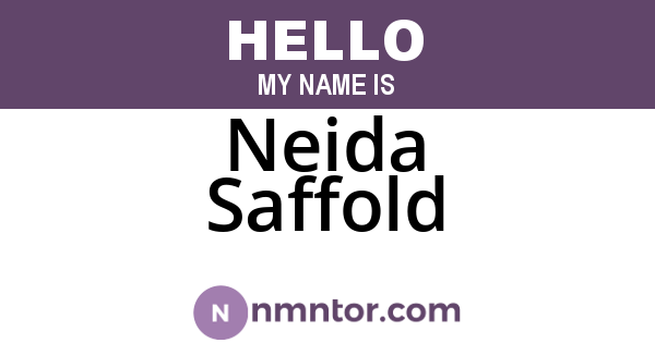 Neida Saffold
