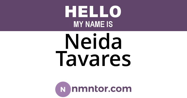 Neida Tavares
