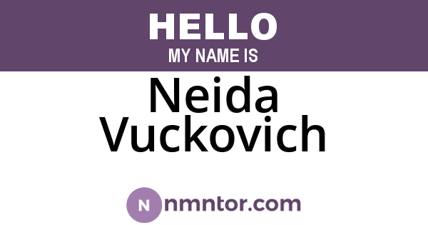 Neida Vuckovich