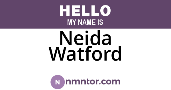 Neida Watford